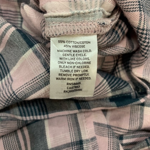 Melrose and Market Side Button Plaid Top - Picture 6 of 6